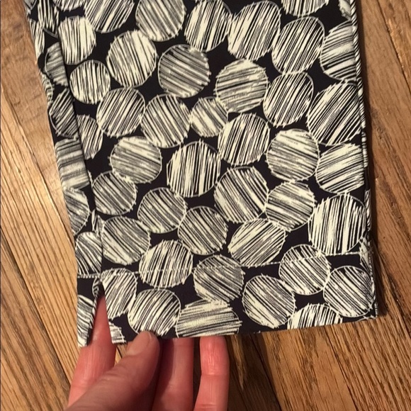 Orange Black and White Pattern Polka Dot Trousers - Picture 6 of 15